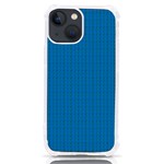 Blue Lego Texture Macro, Blue Dots Background, Lego iPhone 13 mini TPU UV Print Case