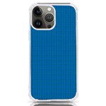 Blue Lego Texture Macro, Blue Dots Background, Lego iPhone 13 Pro Max TPU UV Print Case