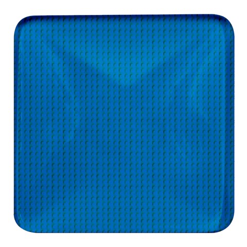 Blue Lego Texture Macro, Blue Dots Background, Lego Square Glass Fridge Magnet (4 pack) from ArtsNow.com Front