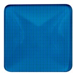 Blue Lego Texture Macro, Blue Dots Background, Lego Square Glass Fridge Magnet (4 pack)