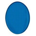 Blue Lego Texture Macro, Blue Dots Background, Lego Oval Glass Fridge Magnet (4 pack)