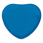 Blue Lego Texture Macro, Blue Dots Background, Lego Heart Glass Fridge Magnet (4 pack)