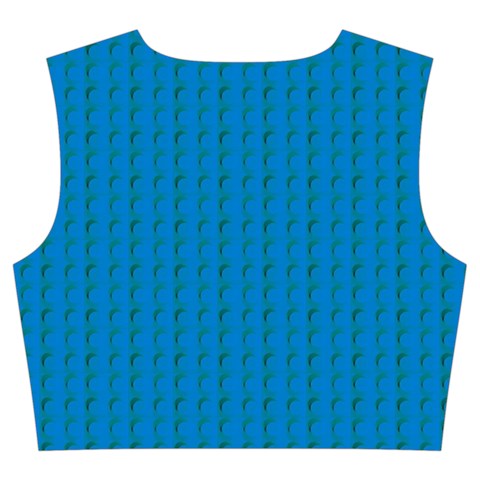 Blue Lego Texture Macro, Blue Dots Background, Lego Trumpet Sleeve Cropped Top from ArtsNow.com Back