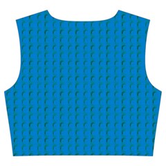 Blue Lego Texture Macro, Blue Dots Background, Lego Trumpet Sleeve Cropped Top from ArtsNow.com Back