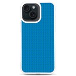 Blue Lego Texture Macro, Blue Dots Background, Lego iPhone 15 Plus TPU UV Print Case