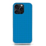 Blue Lego Texture Macro, Blue Dots Background, Lego iPhone 15 Pro TPU UV Print Case