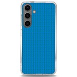 Blue Lego Texture Macro, Blue Dots Background, Lego Samsung Galaxy S24 6.2 Inch TPU UV Case