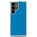 Blue Lego Texture Macro, Blue Dots Background, Lego Samsung Galaxy S24 Plus 6.7 Inch TPU UV Case