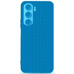 Blue Lego Texture Macro, Blue Dots Background, Lego Samsung Galaxy S24 Plus 6.7 Inch Black TPU UV Case