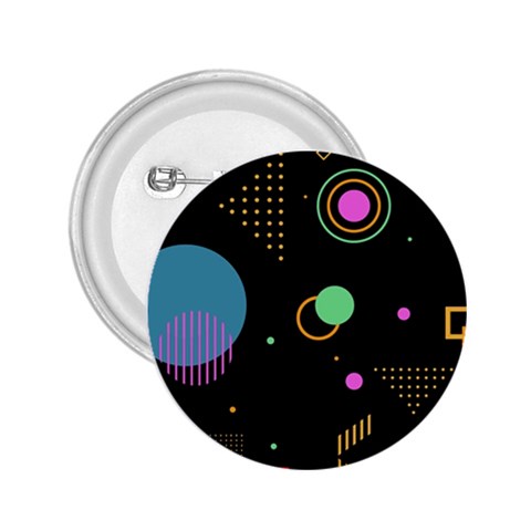 Colartive, Aesthetic, Amoled, Black, Colorful, Desenho 2.25  Buttons from ArtsNow.com Front