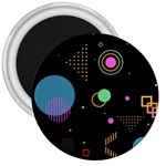 Colartive, Aesthetic, Amoled, Black, Colorful, Desenho 3  Magnets