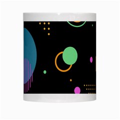 Colartive, Aesthetic, Amoled, Black, Colorful, Desenho White Mug from ArtsNow.com Center