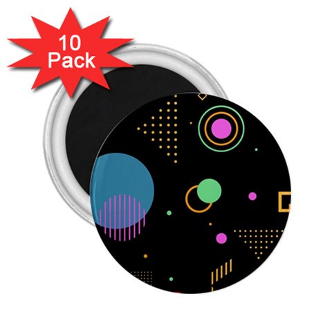 Colartive, Aesthetic, Amoled, Black, Colorful, Desenho 2.25  Magnets (10 pack)  from ArtsNow.com Front