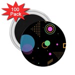 Colartive, Aesthetic, Amoled, Black, Colorful, Desenho 2.25  Magnets (100 pack) 