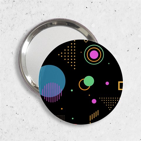 Colartive, Aesthetic, Amoled, Black, Colorful, Desenho 2.25  Handbag Mirrors from ArtsNow.com Front