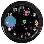 Colartive, Aesthetic, Amoled, Black, Colorful, Desenho Wall Clock (Black)