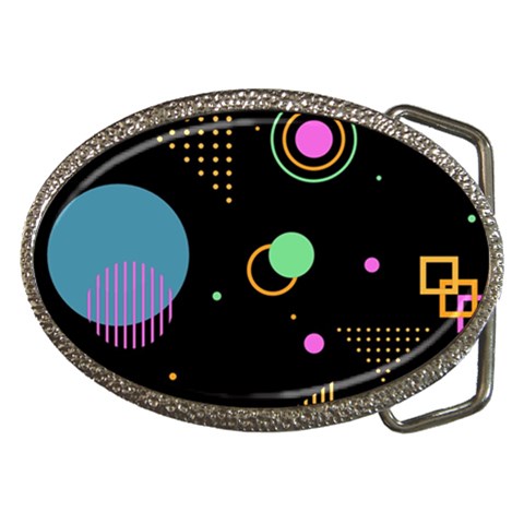 Colartive, Aesthetic, Amoled, Black, Colorful, Desenho Belt Buckles from ArtsNow.com Front