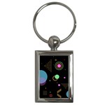 Colartive, Aesthetic, Amoled, Black, Colorful, Desenho Key Chain (Rectangle)