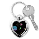 Colartive, Aesthetic, Amoled, Black, Colorful, Desenho Key Chain (Heart)