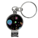 Colartive, Aesthetic, Amoled, Black, Colorful, Desenho Nail Clippers Key Chain