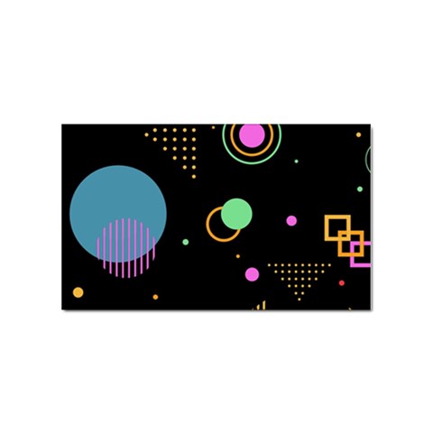 Colartive, Aesthetic, Amoled, Black, Colorful, Desenho Sticker (Rectangular) from ArtsNow.com Front