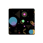 Colartive, Aesthetic, Amoled, Black, Colorful, Desenho Square Magnet