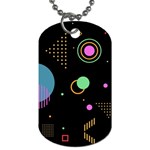 Colartive, Aesthetic, Amoled, Black, Colorful, Desenho Dog Tag (One Side)