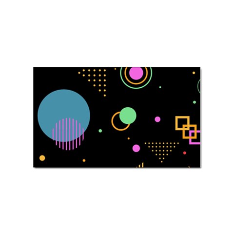 Colartive, Aesthetic, Amoled, Black, Colorful, Desenho Sticker Rectangular (100 pack) from ArtsNow.com Front