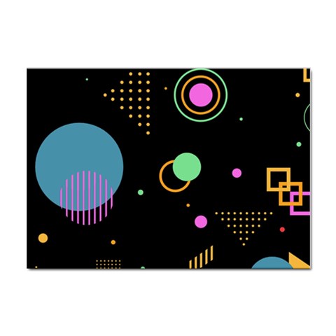 Colartive, Aesthetic, Amoled, Black, Colorful, Desenho Sticker A4 (100 pack) from ArtsNow.com Front