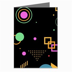 Colartive, Aesthetic, Amoled, Black, Colorful, Desenho Greeting Card from ArtsNow.com Left