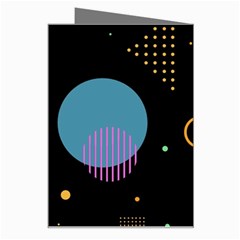 Colartive, Aesthetic, Amoled, Black, Colorful, Desenho Greeting Card from ArtsNow.com Right