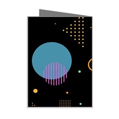 Colartive, Aesthetic, Amoled, Black, Colorful, Desenho Mini Greeting Card from ArtsNow.com Right