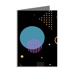 Colartive, Aesthetic, Amoled, Black, Colorful, Desenho Mini Greeting Cards (Pkg of 8) from ArtsNow.com Right