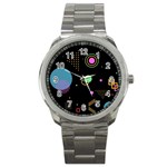 Colartive, Aesthetic, Amoled, Black, Colorful, Desenho Sport Metal Watch