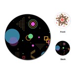 Colartive, Aesthetic, Amoled, Black, Colorful, Desenho Playing Cards Single Design (Round)