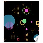 Colartive, Aesthetic, Amoled, Black, Colorful, Desenho Canvas 8  x 10 