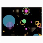 Colartive, Aesthetic, Amoled, Black, Colorful, Desenho Large Glasses Cloth