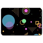 Colartive, Aesthetic, Amoled, Black, Colorful, Desenho Large Doormat