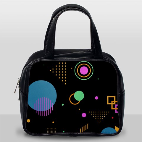 Colartive, Aesthetic, Amoled, Black, Colorful, Desenho Classic Handbag (One Side) from ArtsNow.com Front