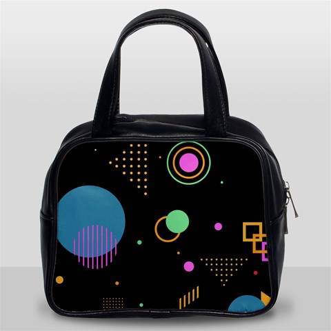 Colartive, Aesthetic, Amoled, Black, Colorful, Desenho Classic Handbag (Two Sides) from ArtsNow.com Front