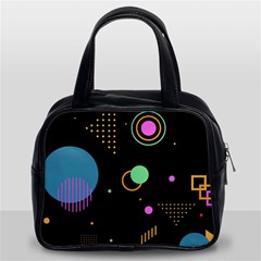 Colartive, Aesthetic, Amoled, Black, Colorful, Desenho Classic Handbag (Two Sides) from ArtsNow.com Front