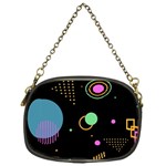 Colartive, Aesthetic, Amoled, Black, Colorful, Desenho Chain Purse (One Side)