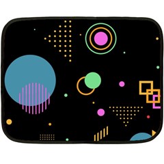 Colartive, Aesthetic, Amoled, Black, Colorful, Desenho Two Sides Fleece Blanket (Mini) from ArtsNow.com 35 x27  Blanket Front