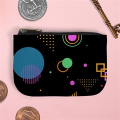 Colartive, Aesthetic, Amoled, Black, Colorful, Desenho Mini Coin Purse from ArtsNow.com Front