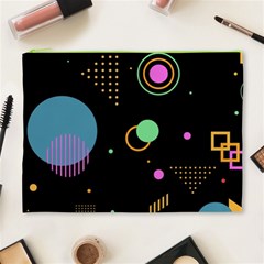 Colartive, Aesthetic, Amoled, Black, Colorful, Desenho Cosmetic Bag (XL) from ArtsNow.com Front