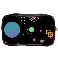 Colartive, Aesthetic, Amoled, Black, Colorful, Desenho Toiletries Bag (Two Sides) from ArtsNow.com Front