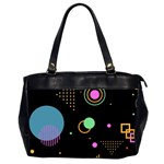 Colartive, Aesthetic, Amoled, Black, Colorful, Desenho Oversize Office Handbag (2 Sides)