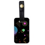 Colartive, Aesthetic, Amoled, Black, Colorful, Desenho Luggage Tag (one side)