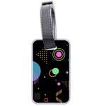 Colartive, Aesthetic, Amoled, Black, Colorful, Desenho Luggage Tag (two sides)