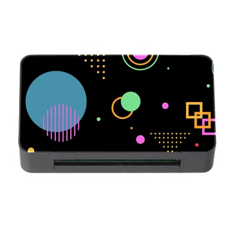 Colartive, Aesthetic, Amoled, Black, Colorful, Desenho Memory Card Reader with CF from ArtsNow.com Front